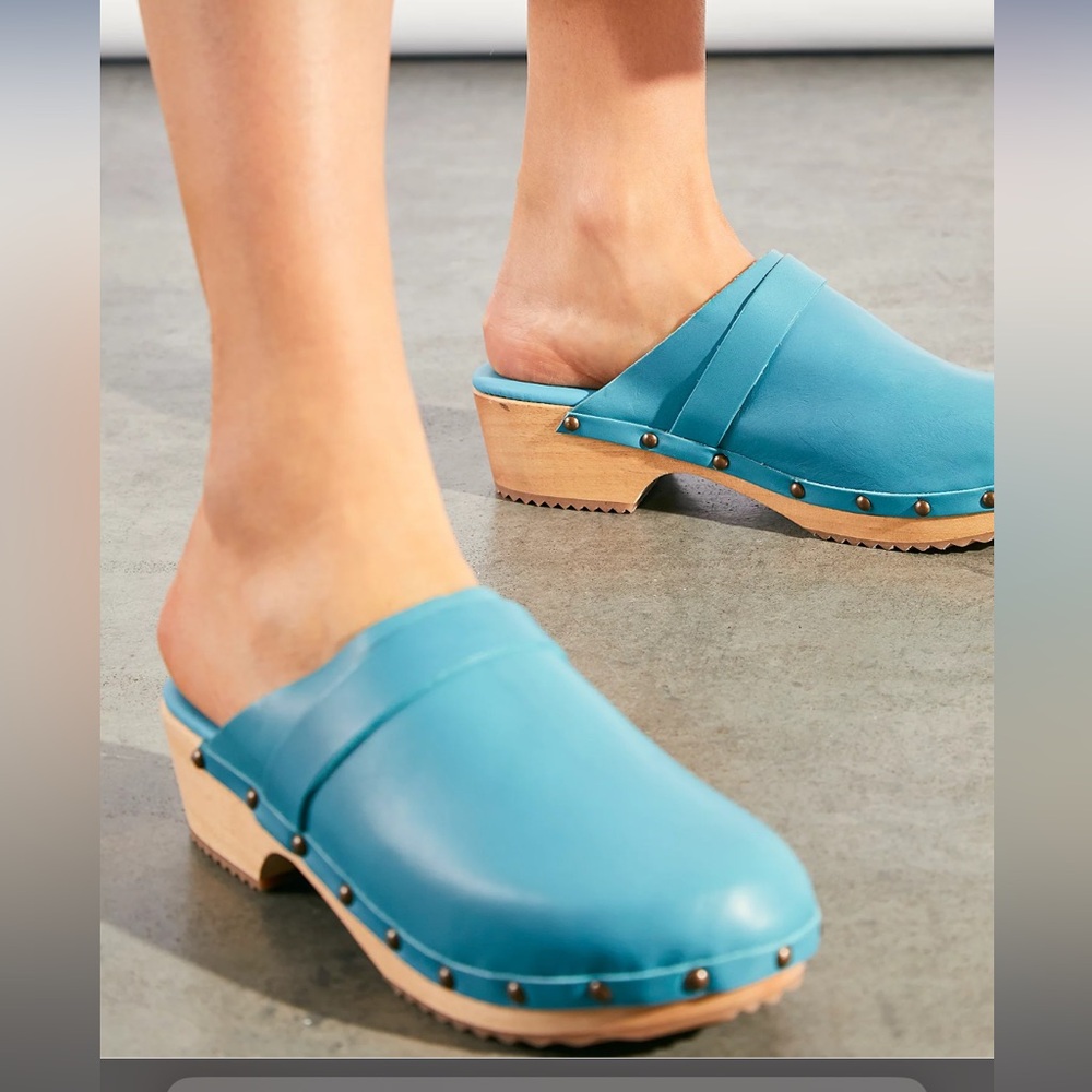Free People Callum Leather Clogs
